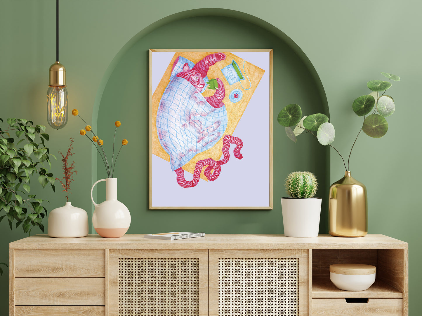 Poster "Doomscrolling Tiger"