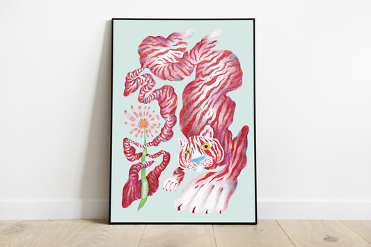 Poster "Tiger and a Flower"