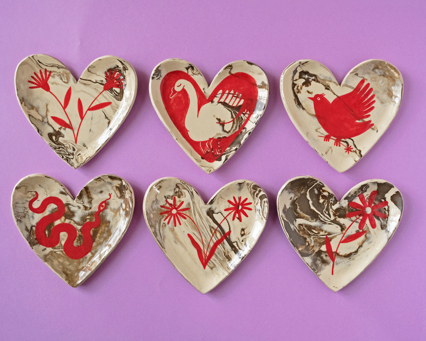 Nerikomi Hearts (Different Variants)