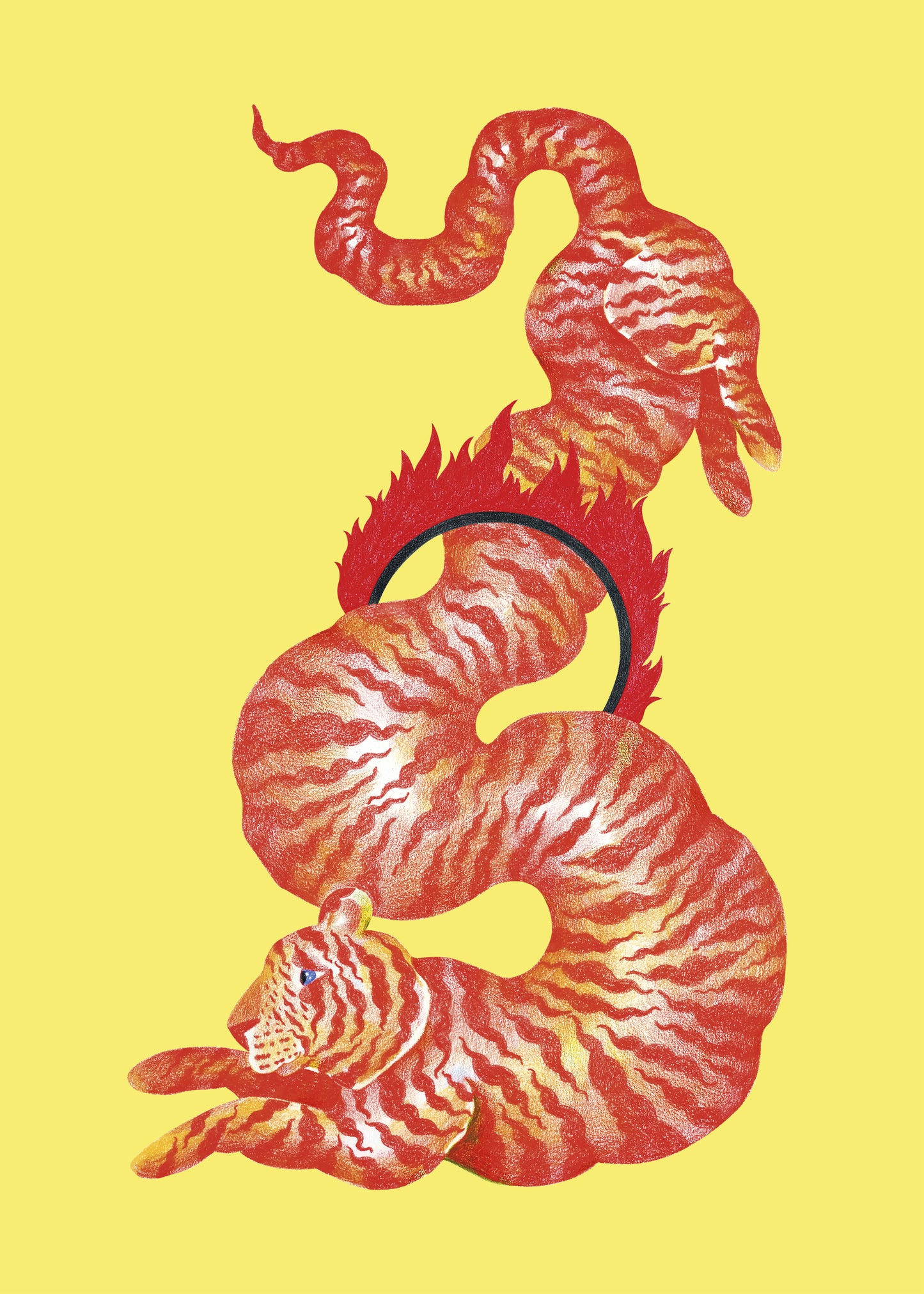 Poster "Fire Tiger"