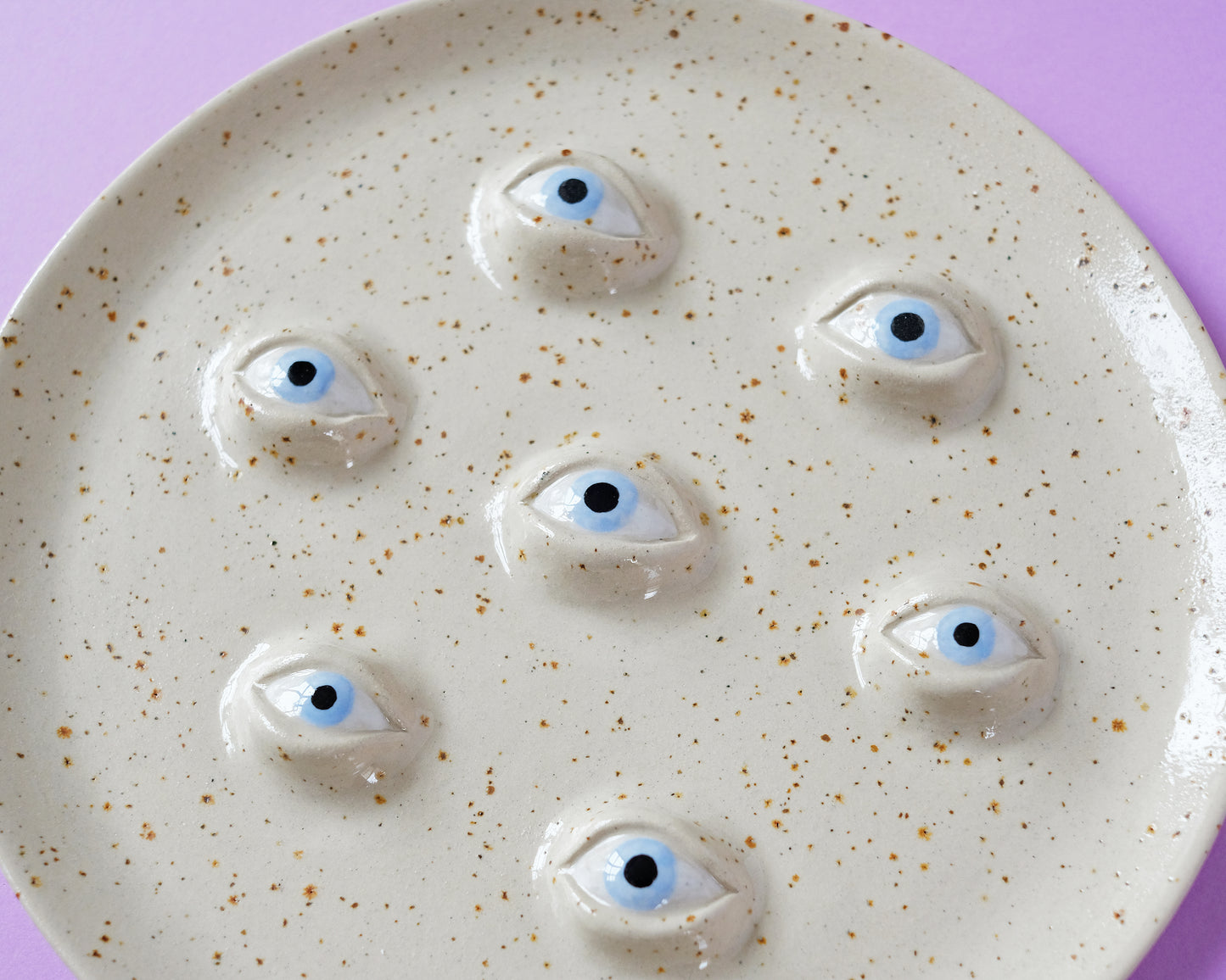 Multiple Eyed Plate Blue Eyes