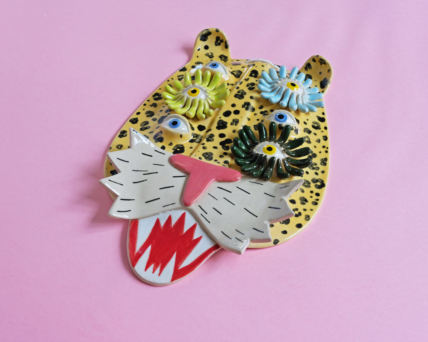 Big Flower Leopard Wall Mask