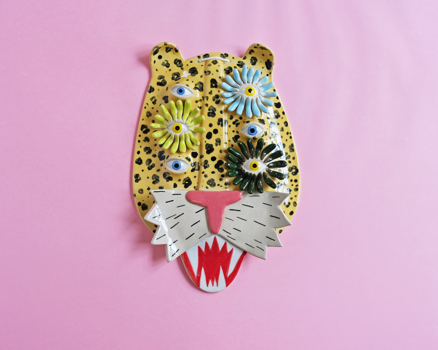 Big Flower Leopard Wall Mask