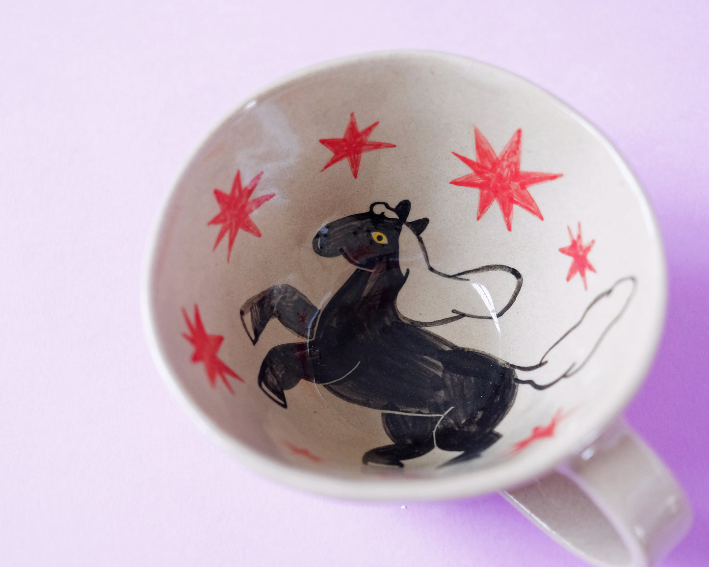 Cup with a Flying Horse and Apples