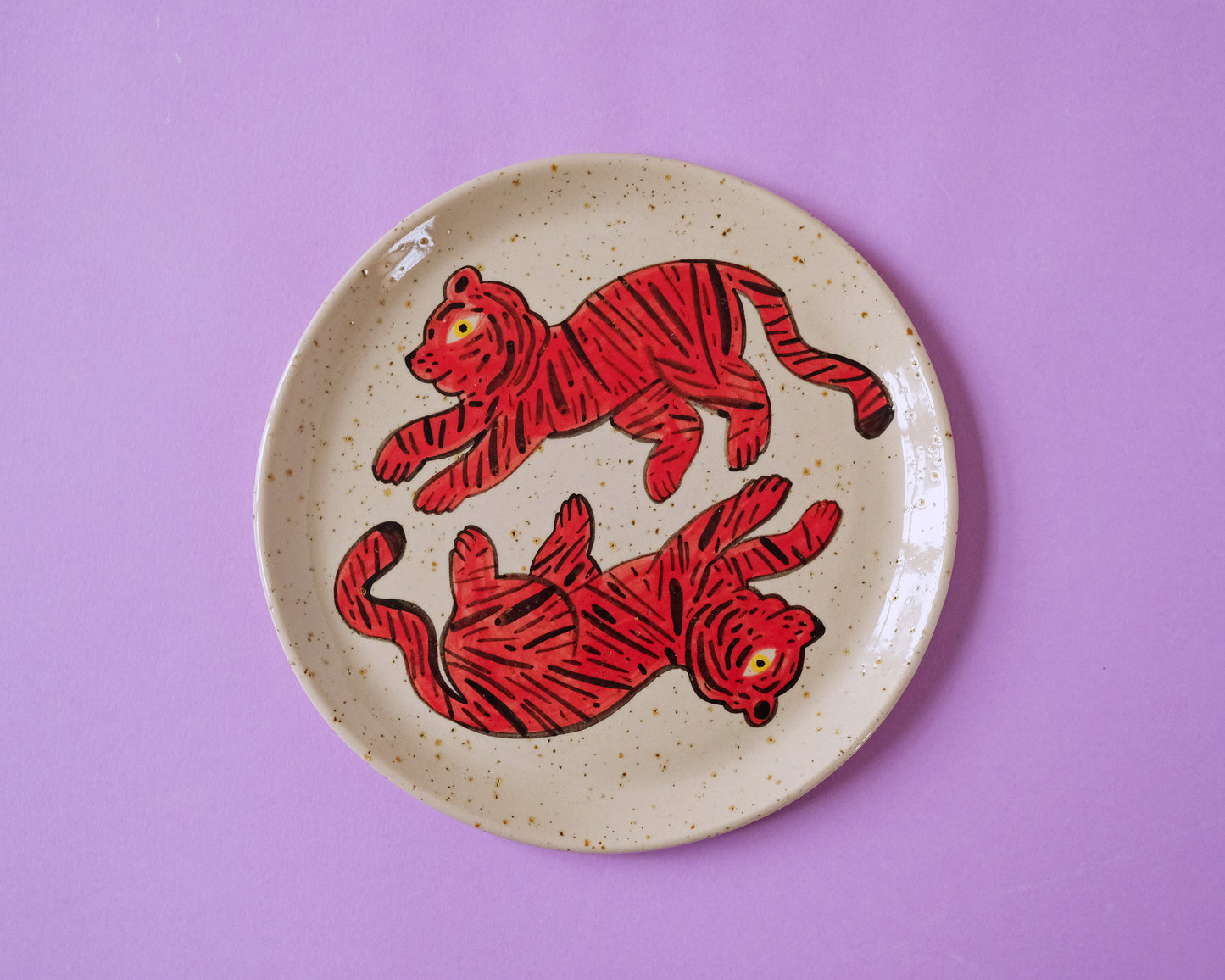 WOW! Tiger Plate Set! 6 Plates