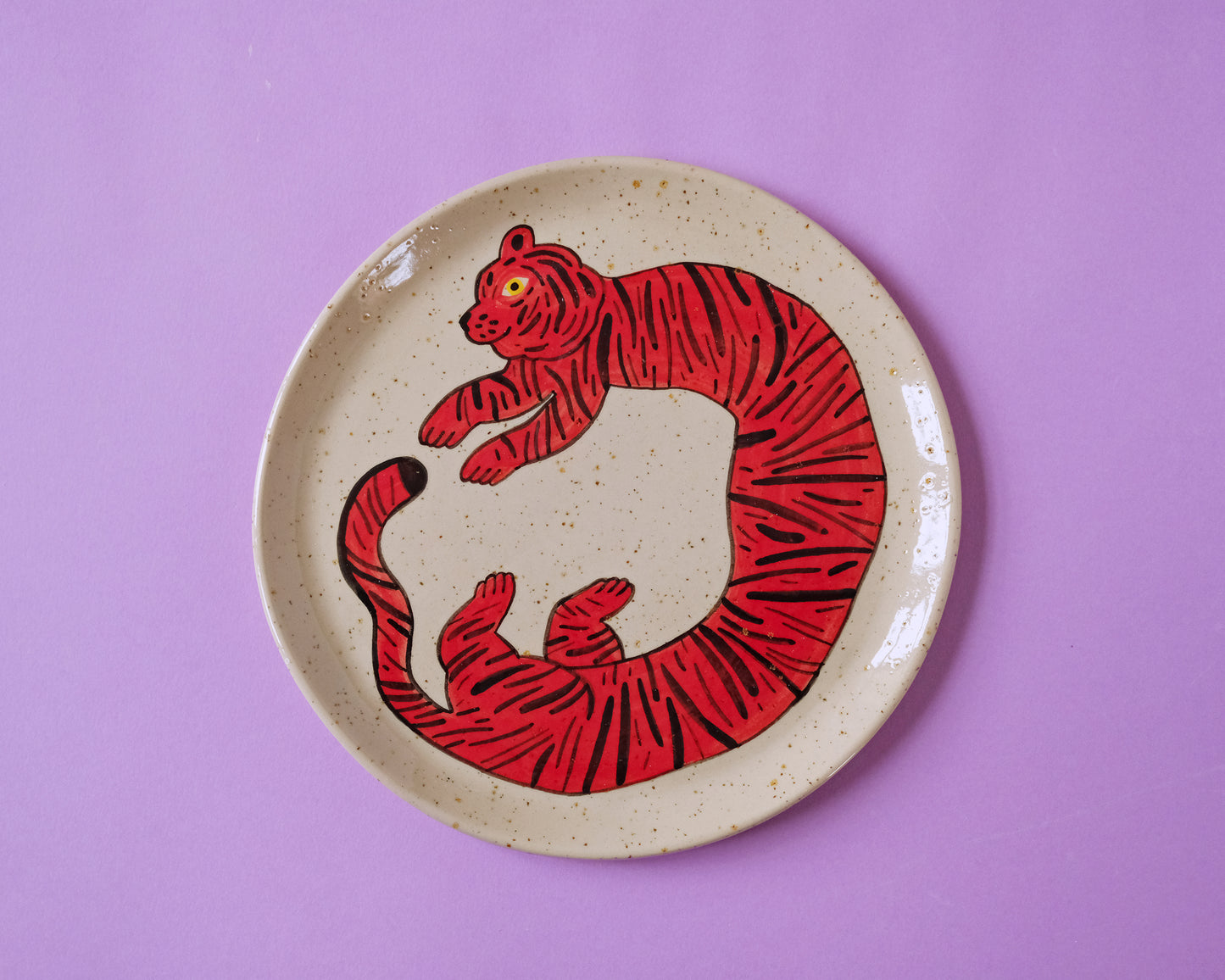 WOW! Tiger Plate Set! 6 Plates