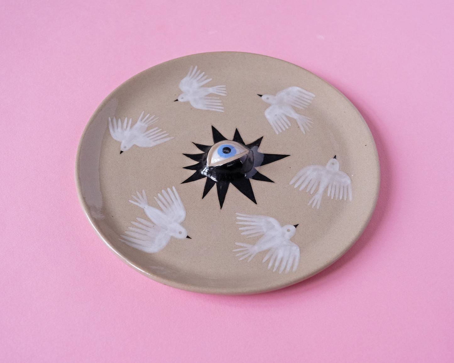 Eyed Plate. Birds and Stars Collection. №1