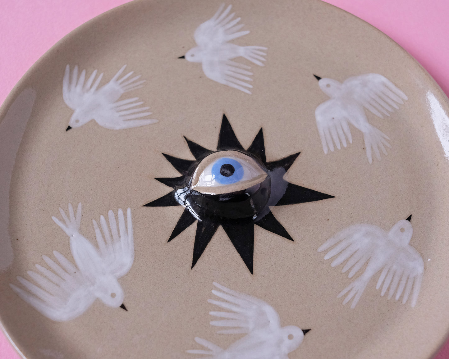 Eyed Plate. Birds and Stars Collection. №1