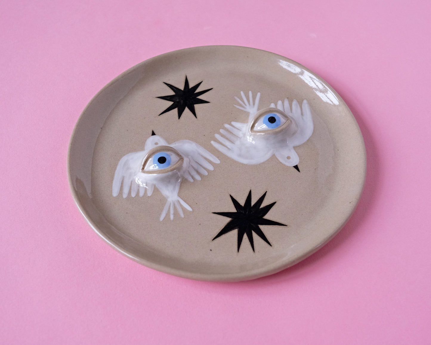 Eyed Plate. Birds and Stars Collection. №2