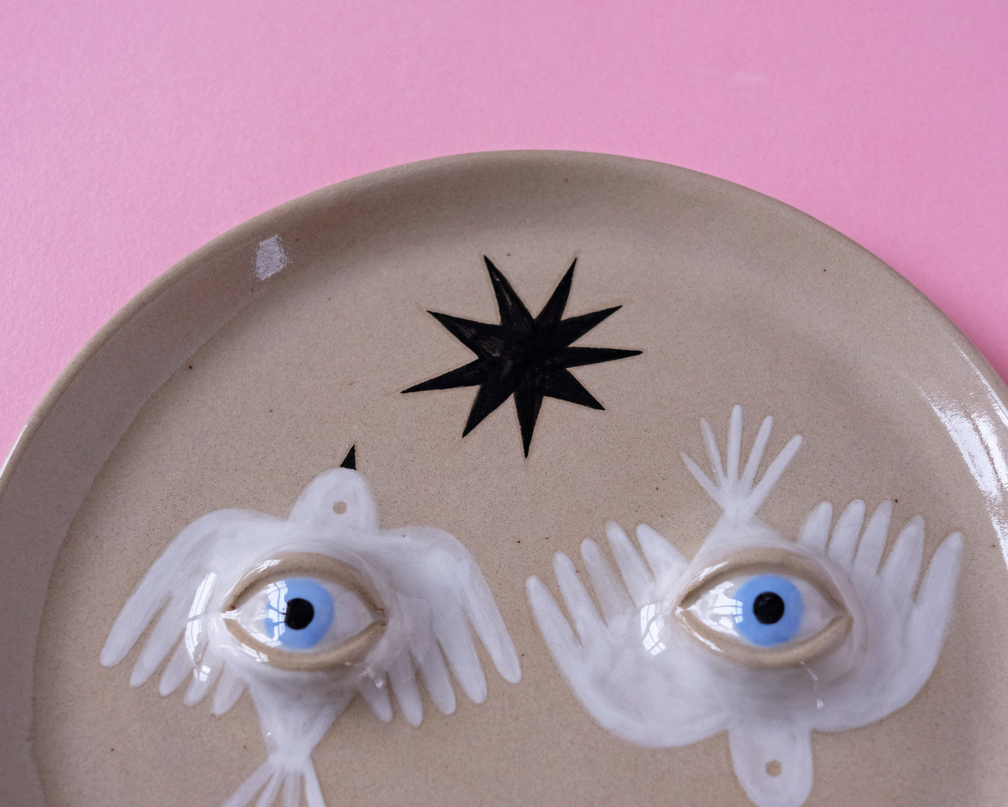 Eyed Plate. Birds and Stars Collection. №2