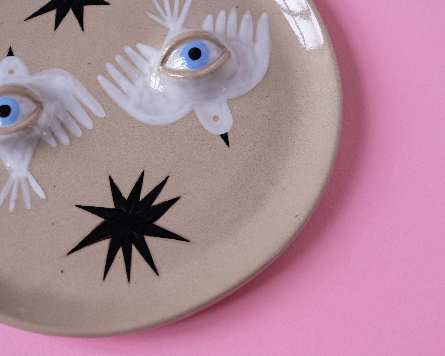 Eyed Plate. Birds and Stars Collection. №2