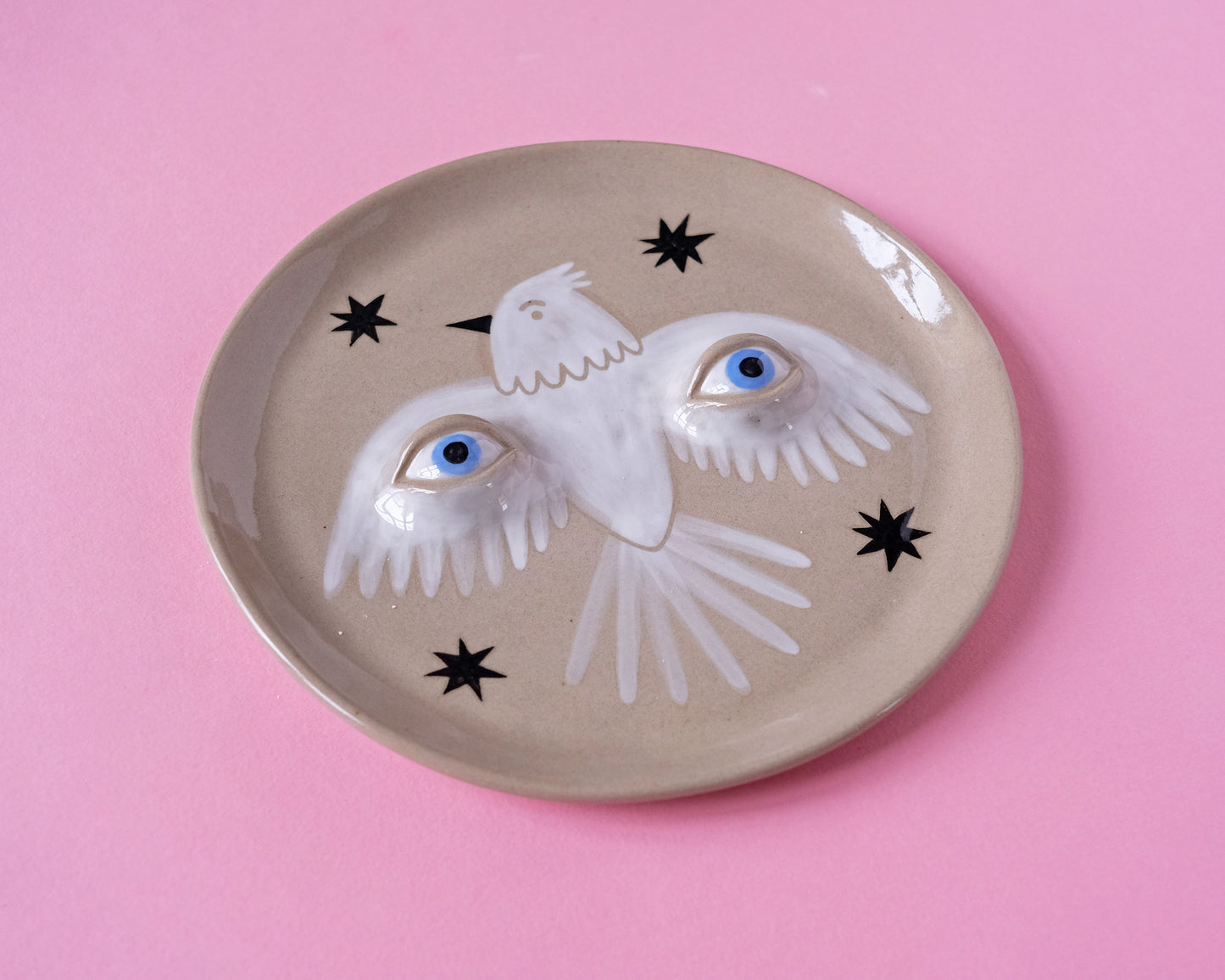 Eyed Plate. Birds and Stars Collection. №5