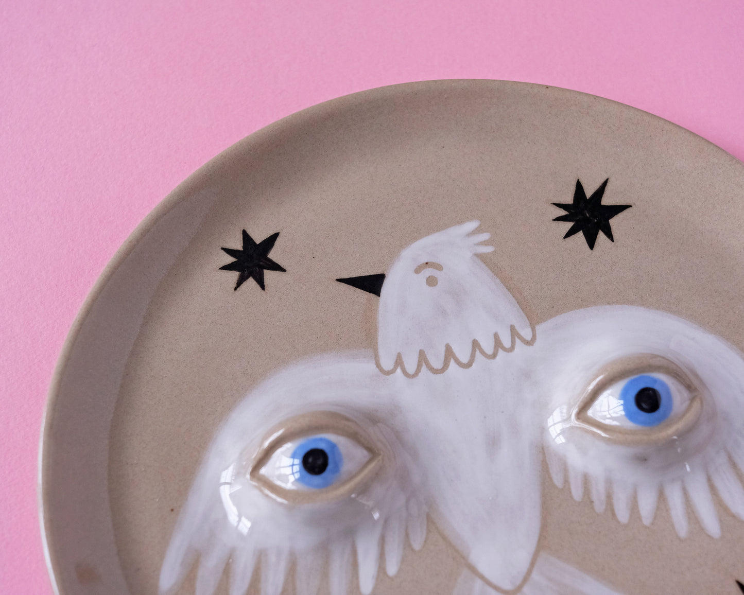 Eyed Plate. Birds and Stars Collection. №5