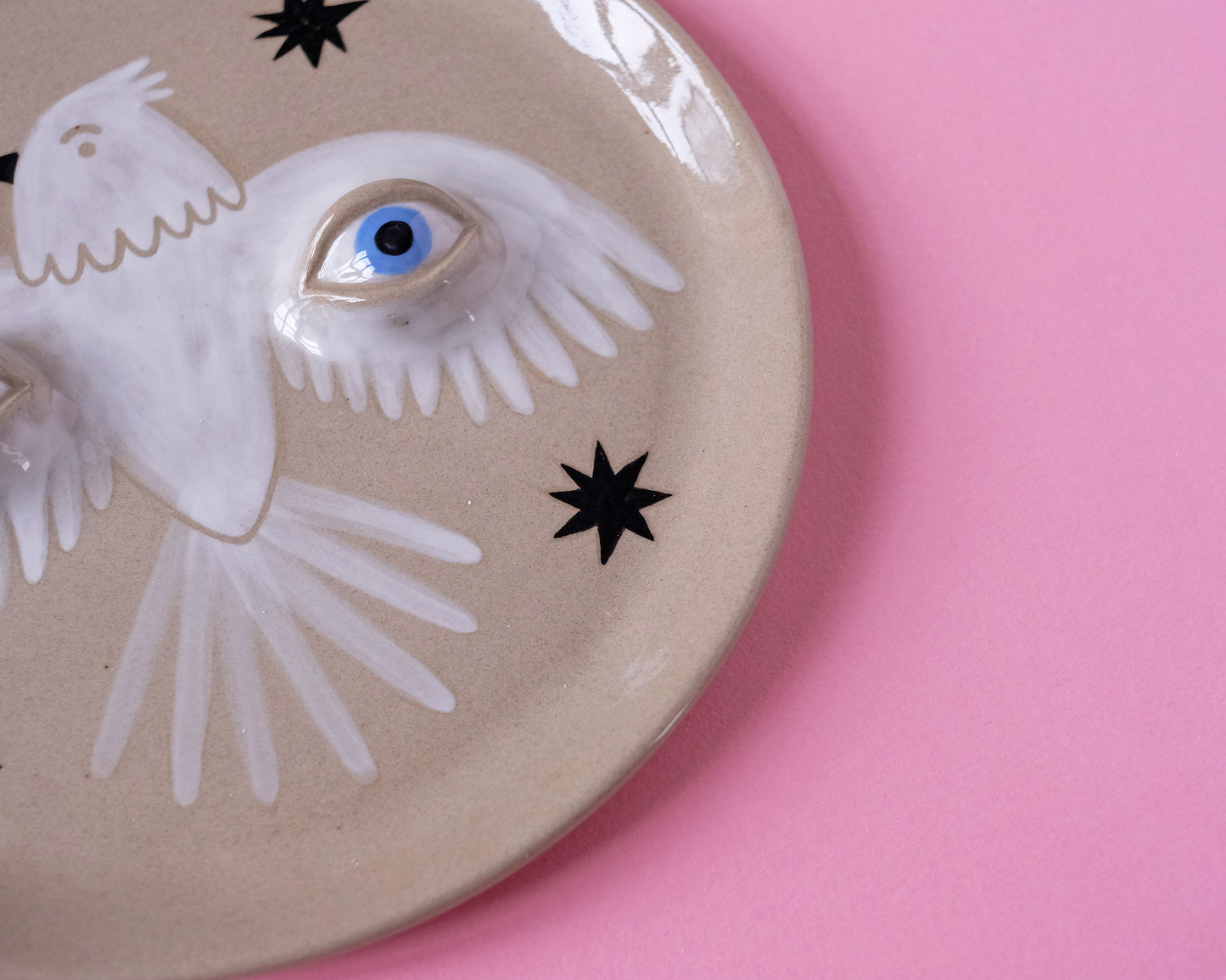 Eyed Plate. Birds and Stars Collection. №5