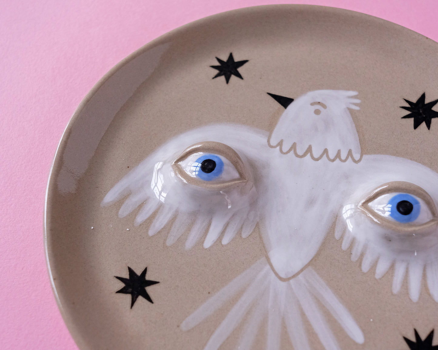 Eyed Plate. Birds and Stars Collection. №5