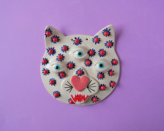 Flower Kitty Wall Mask