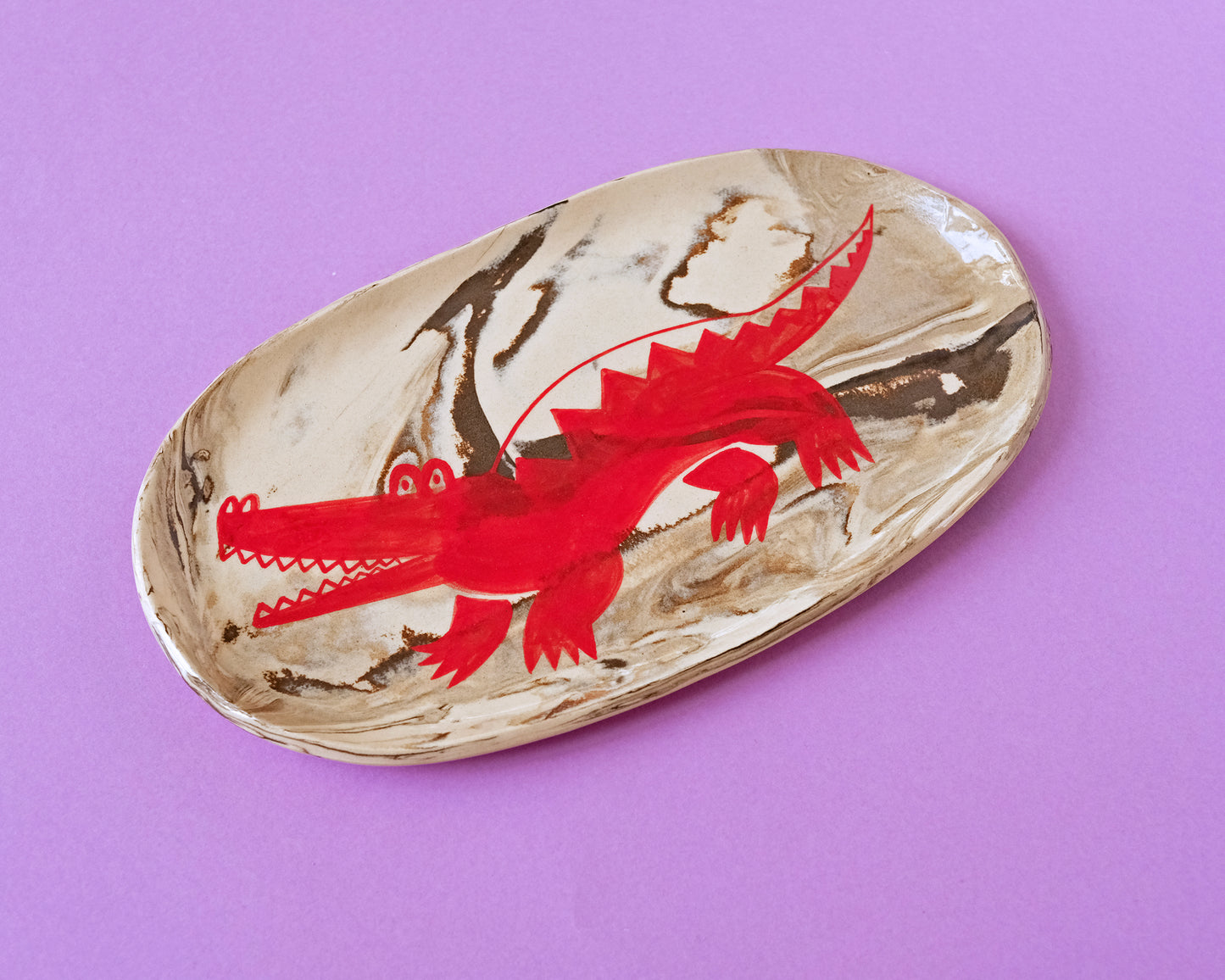 Nerikomi Long Plates (Different Variants)
