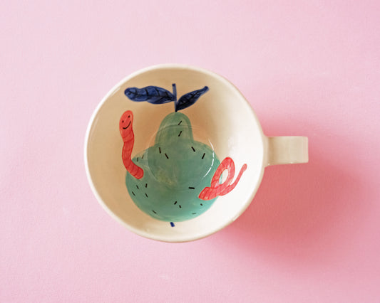 Cup with an Apple and Snake