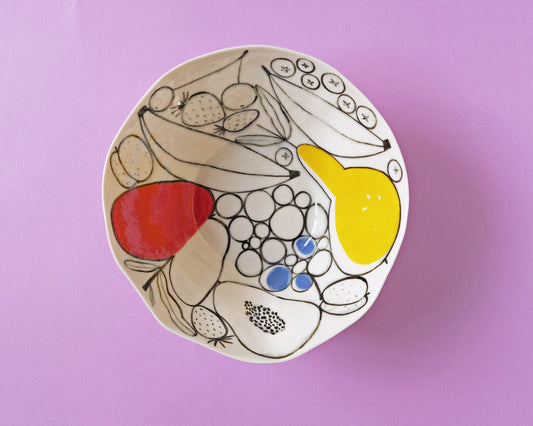 Porcelain Fruit Bowl (Discounted)