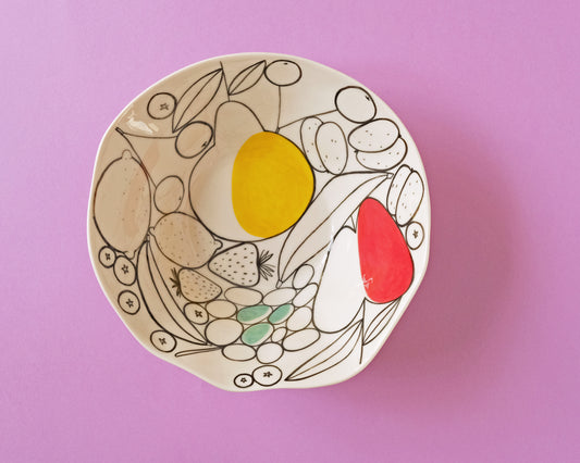 Porcelain Fruit Bowl
