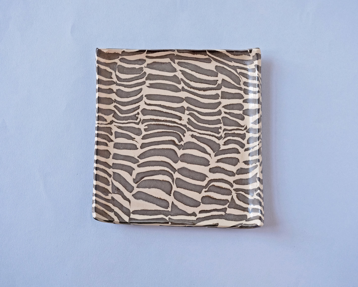 Nerikomi Plate Square Tiger