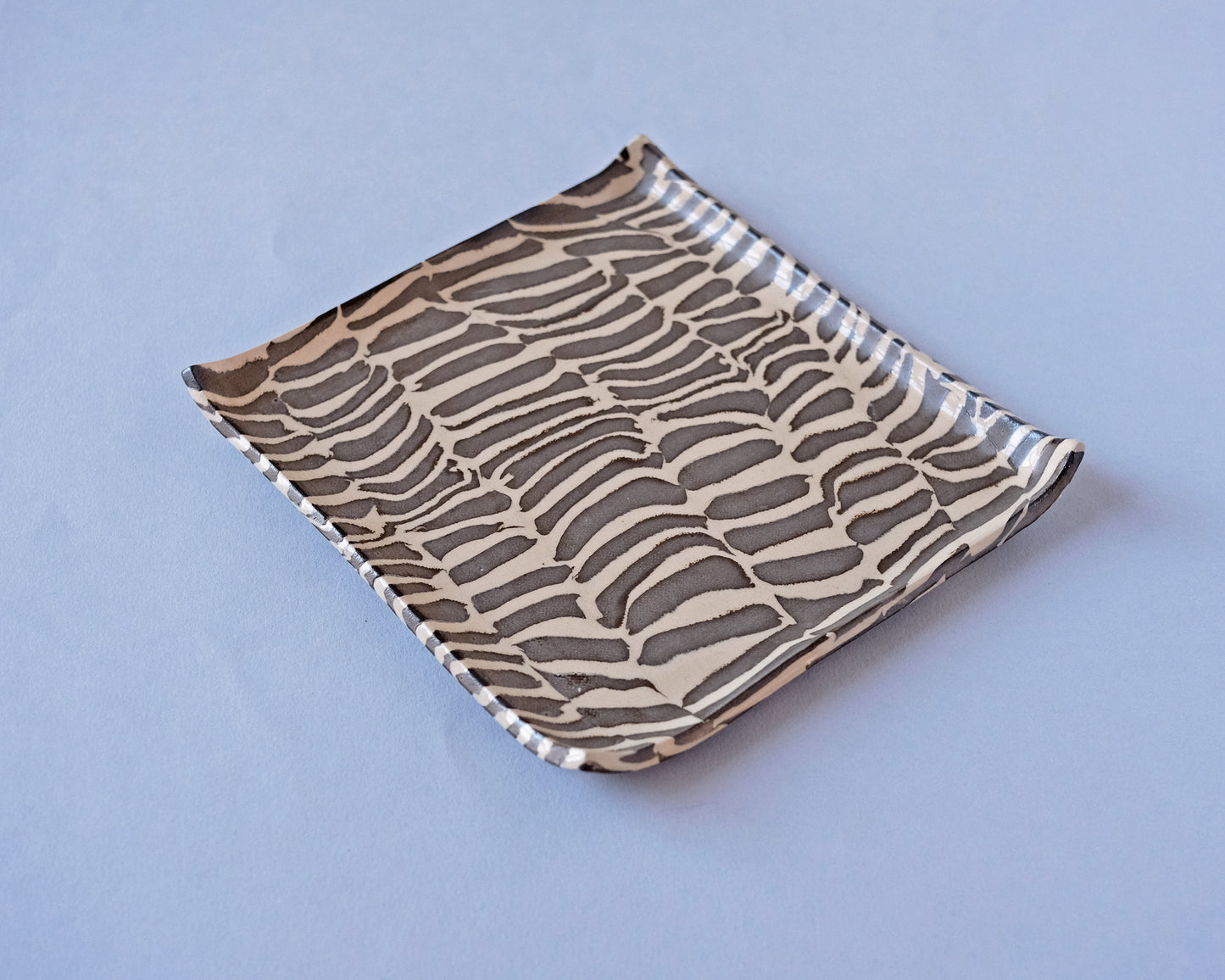 Nerikomi Plate Square Tiger