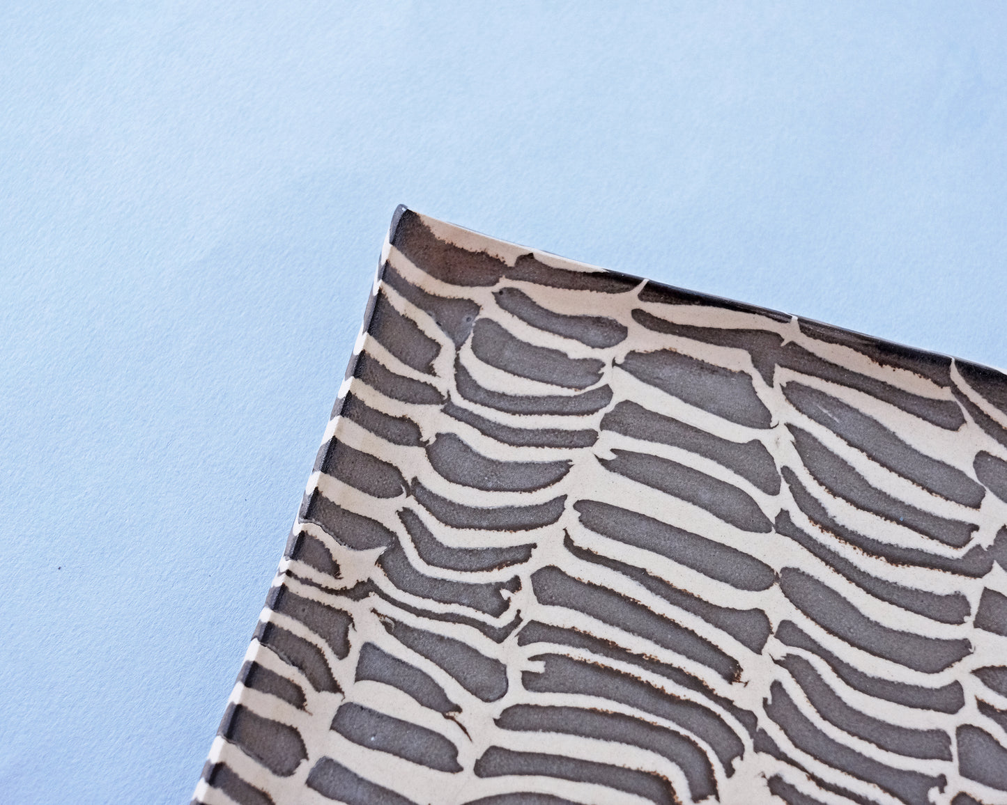 Nerikomi Plate Square Tiger