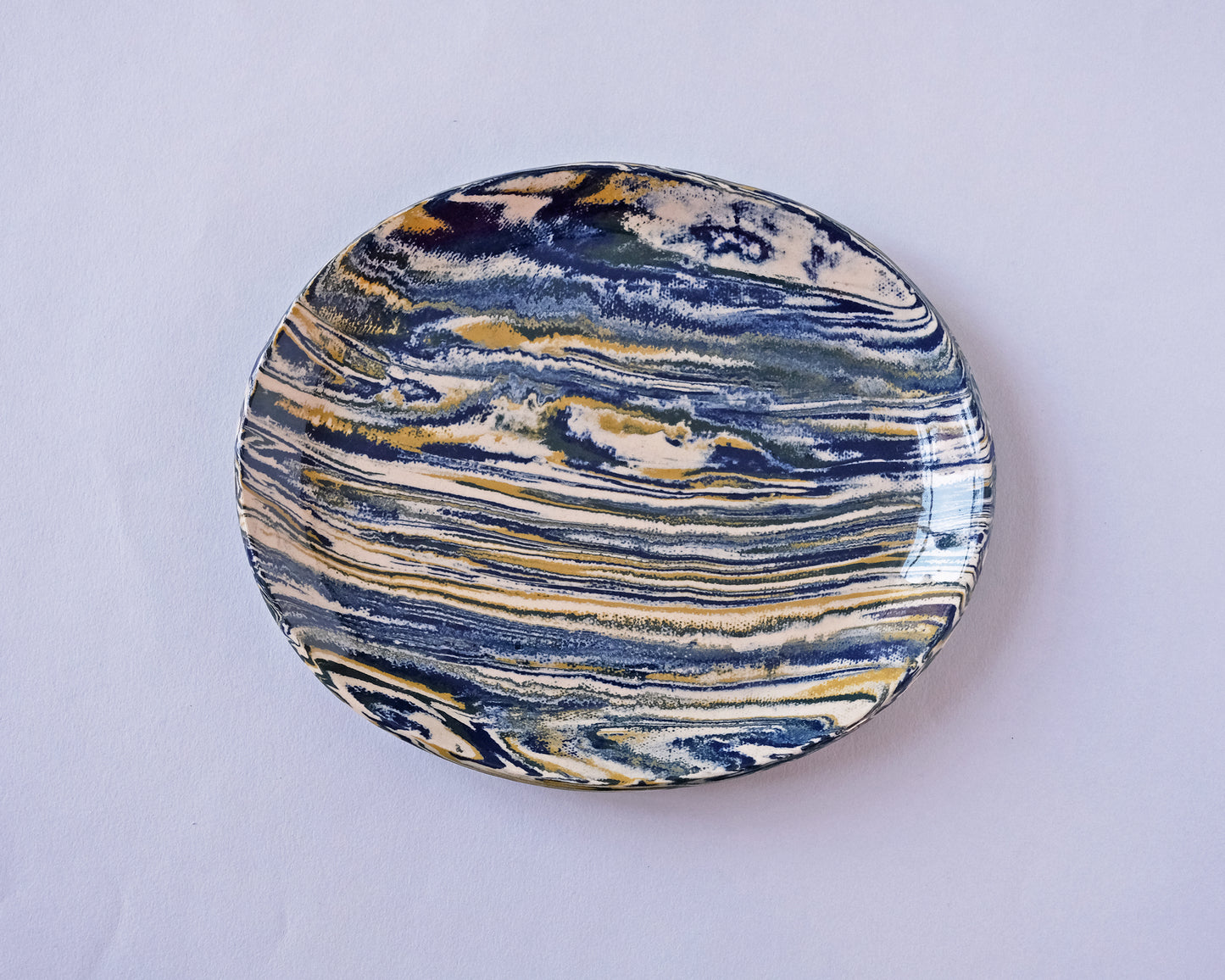 Nerikomi Plate Striped