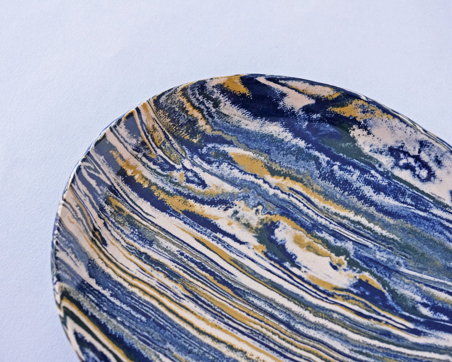 Nerikomi Plate Striped