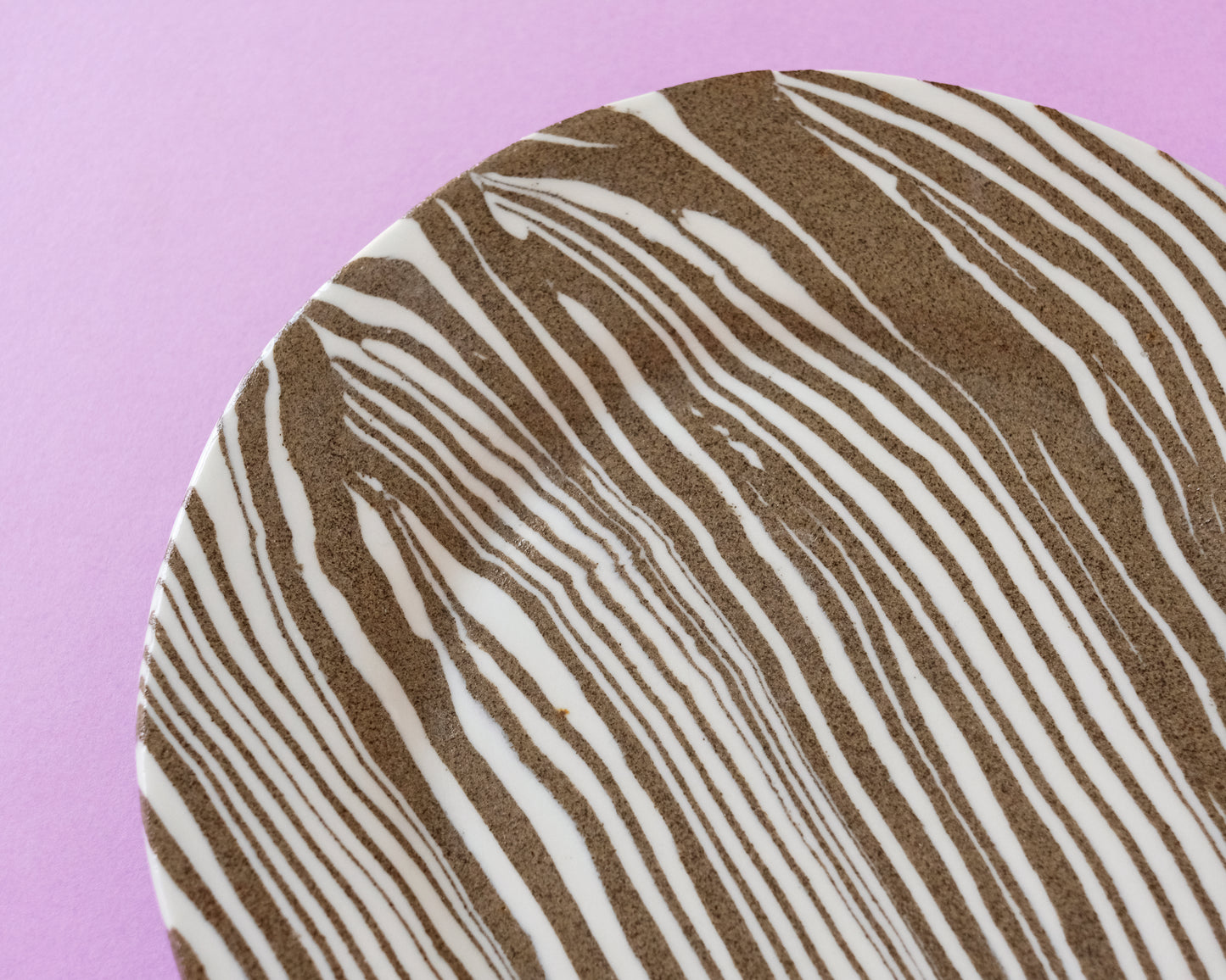 Nerikomi Striped Medium Plate