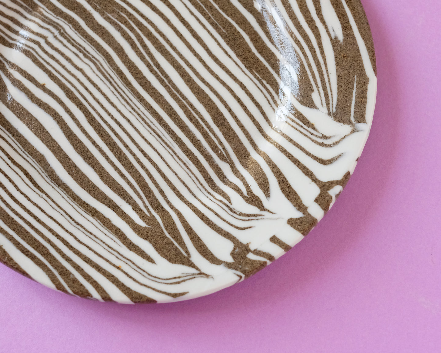 Nerikomi Striped Medium Plate