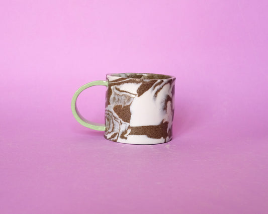 Nerikomi Mug Green Handle