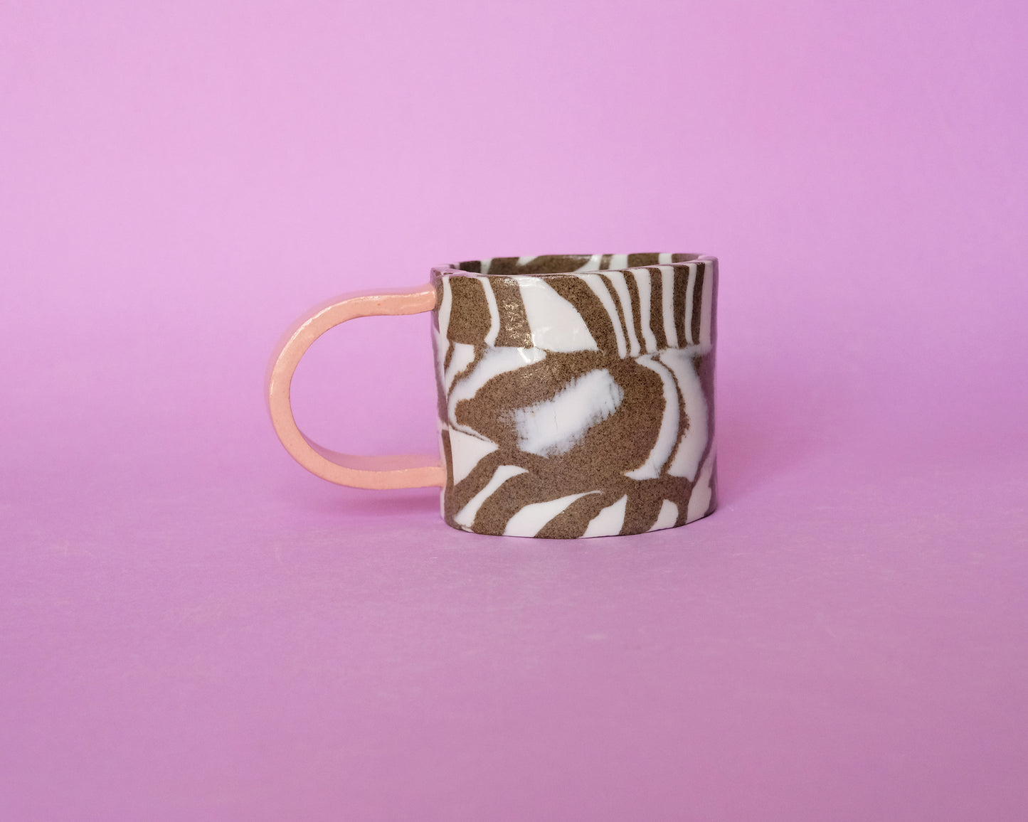 Nerikomi Mug Pink Handle (DISCOUNT!)