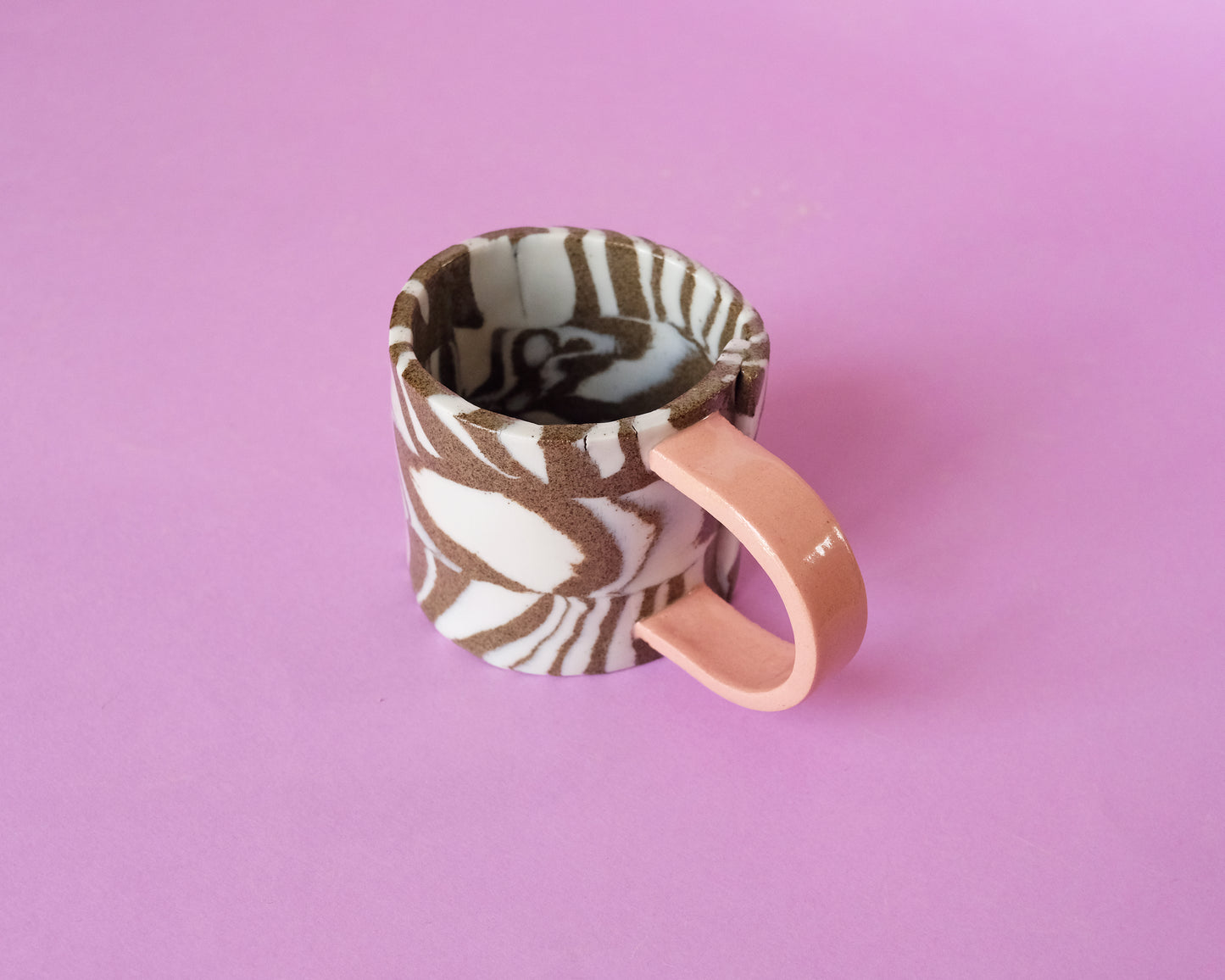 Nerikomi Mug Pink Handle (DISCOUNT!)