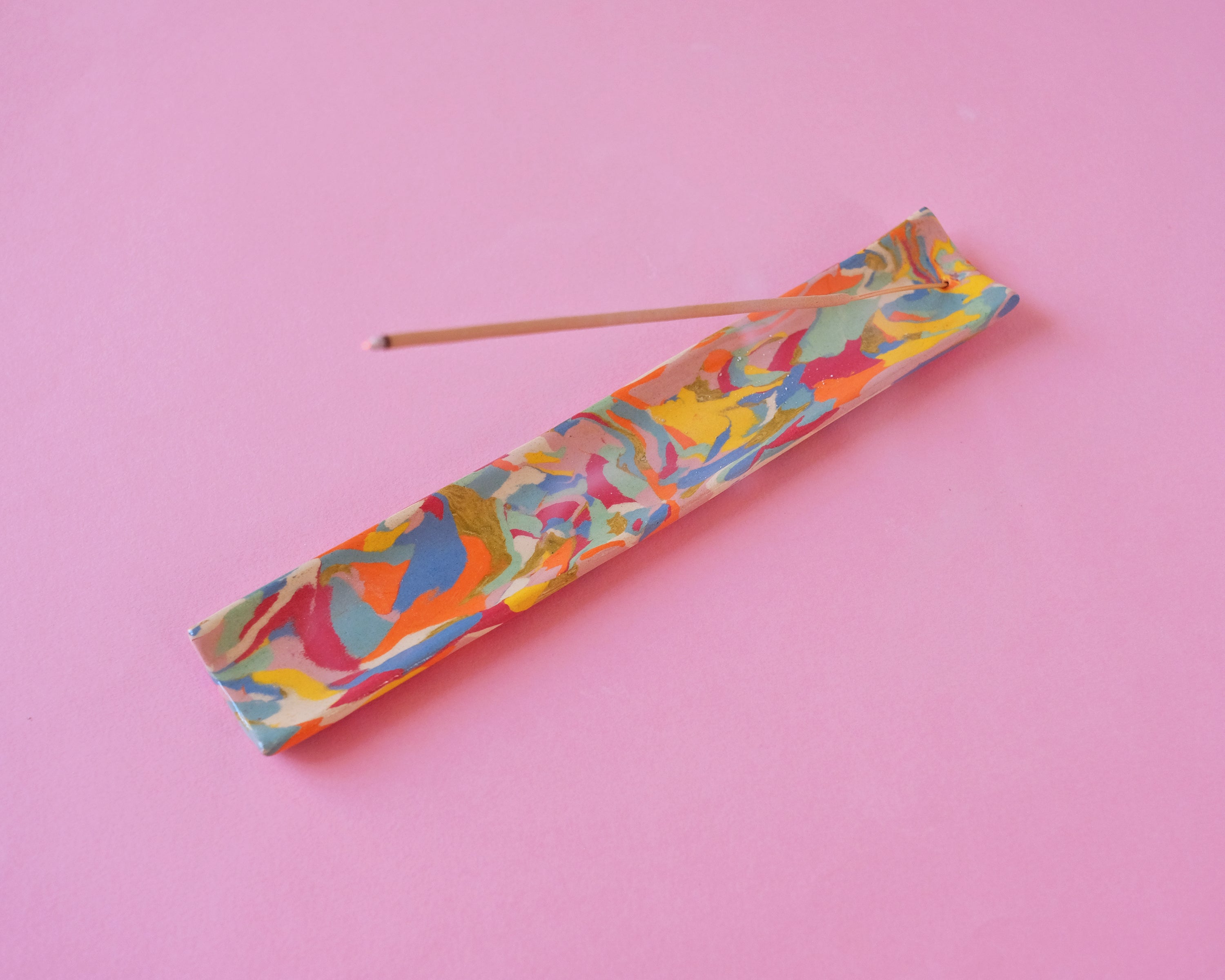 wackomaria incense burner レインボーラメ Nerikomi Colorful Incense Holder – 89 gradusov