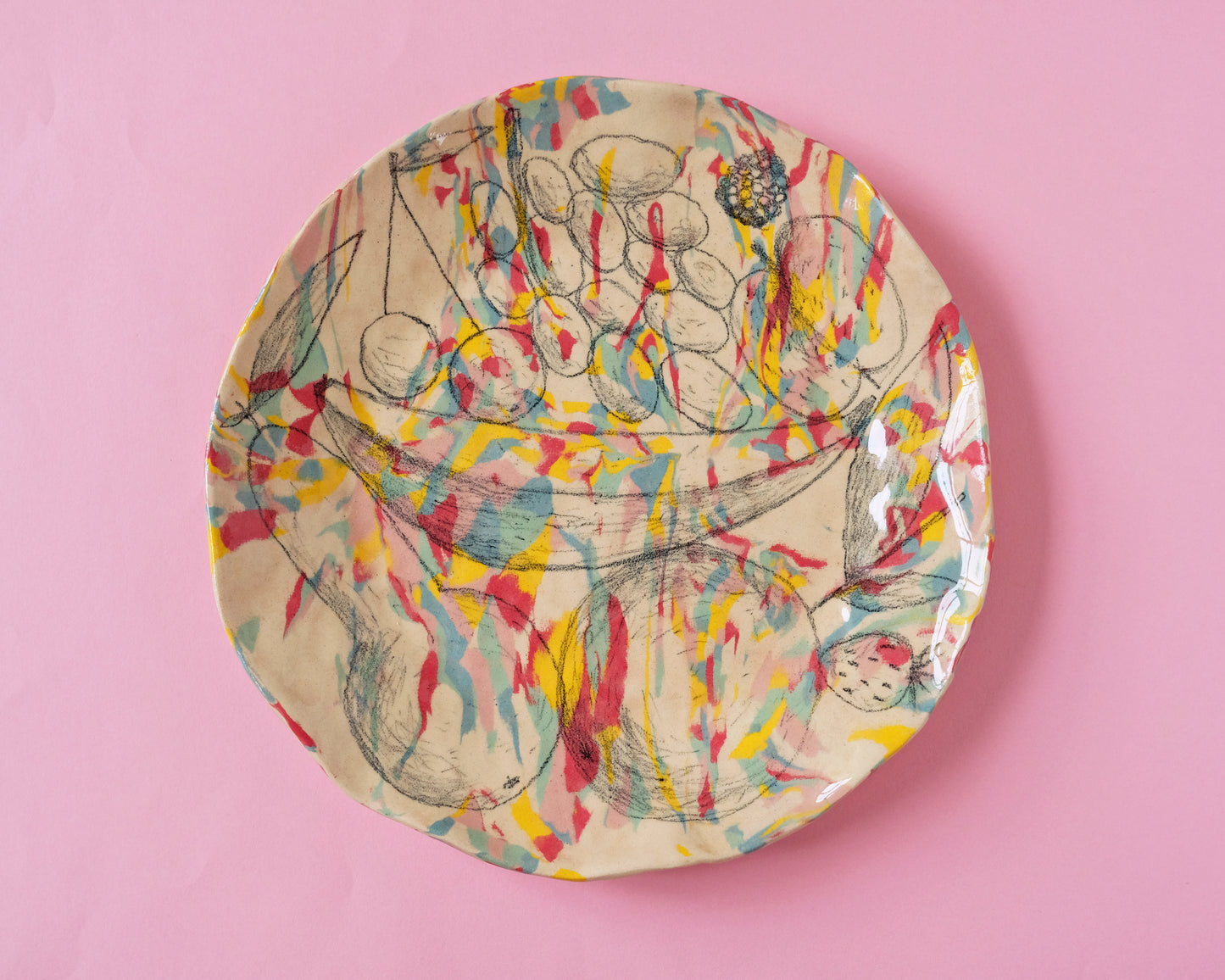 Nerikomi Fruit Big Plate
