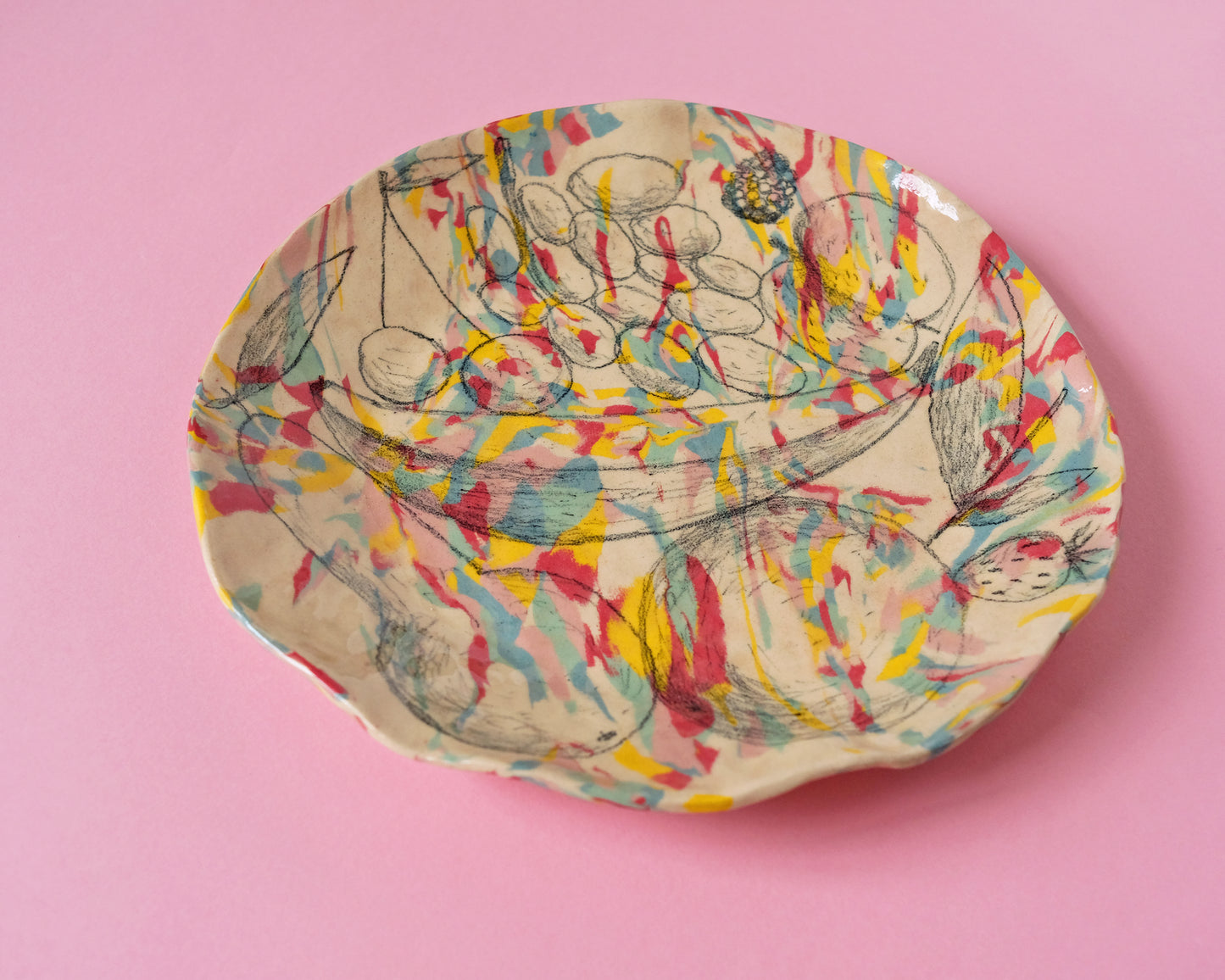 Nerikomi Fruit Big Plate