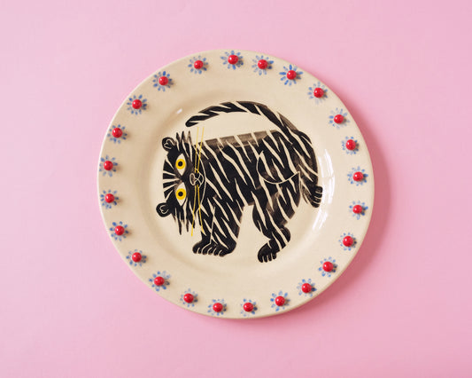 Funny Tiger plate