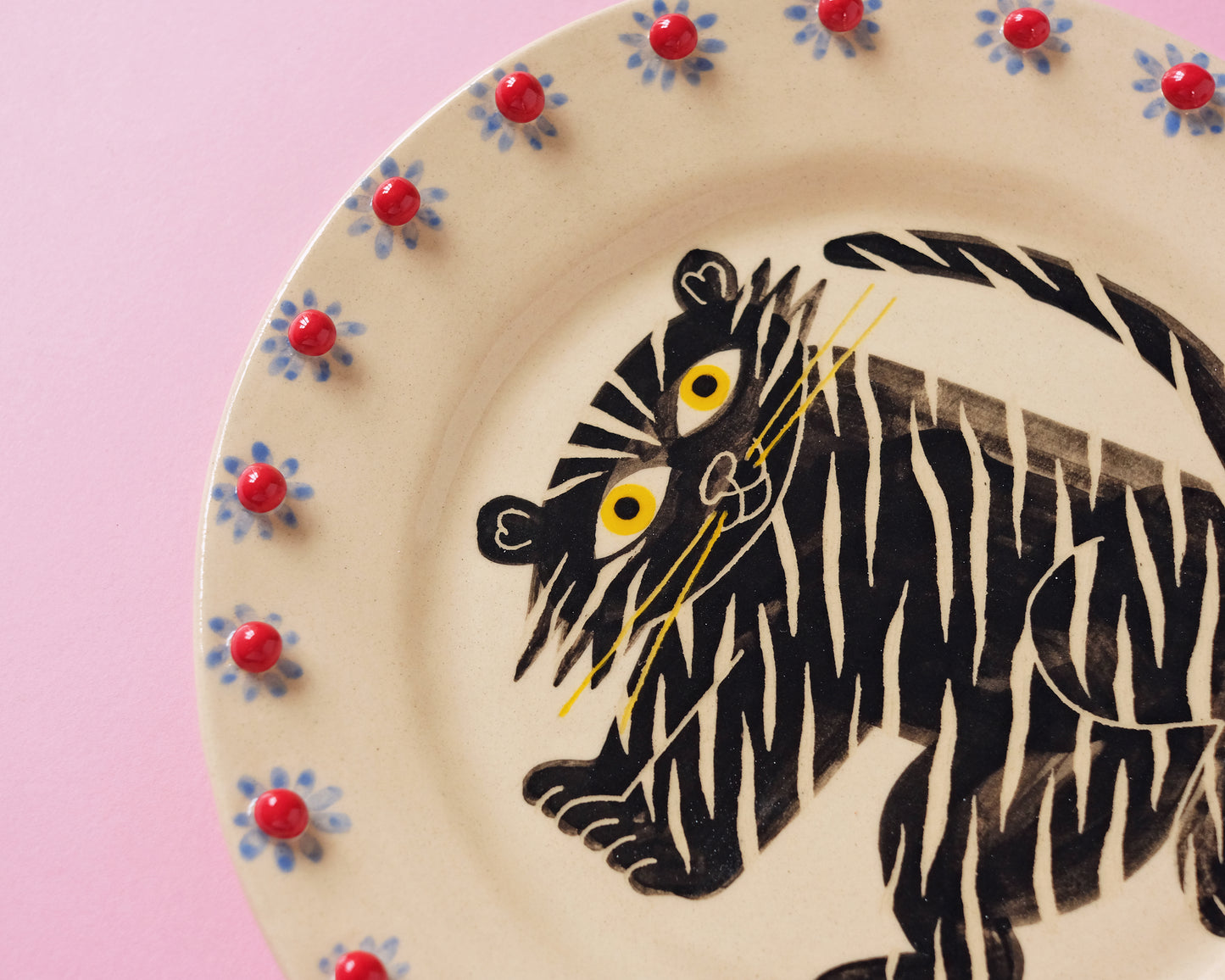 Funny Tiger plate